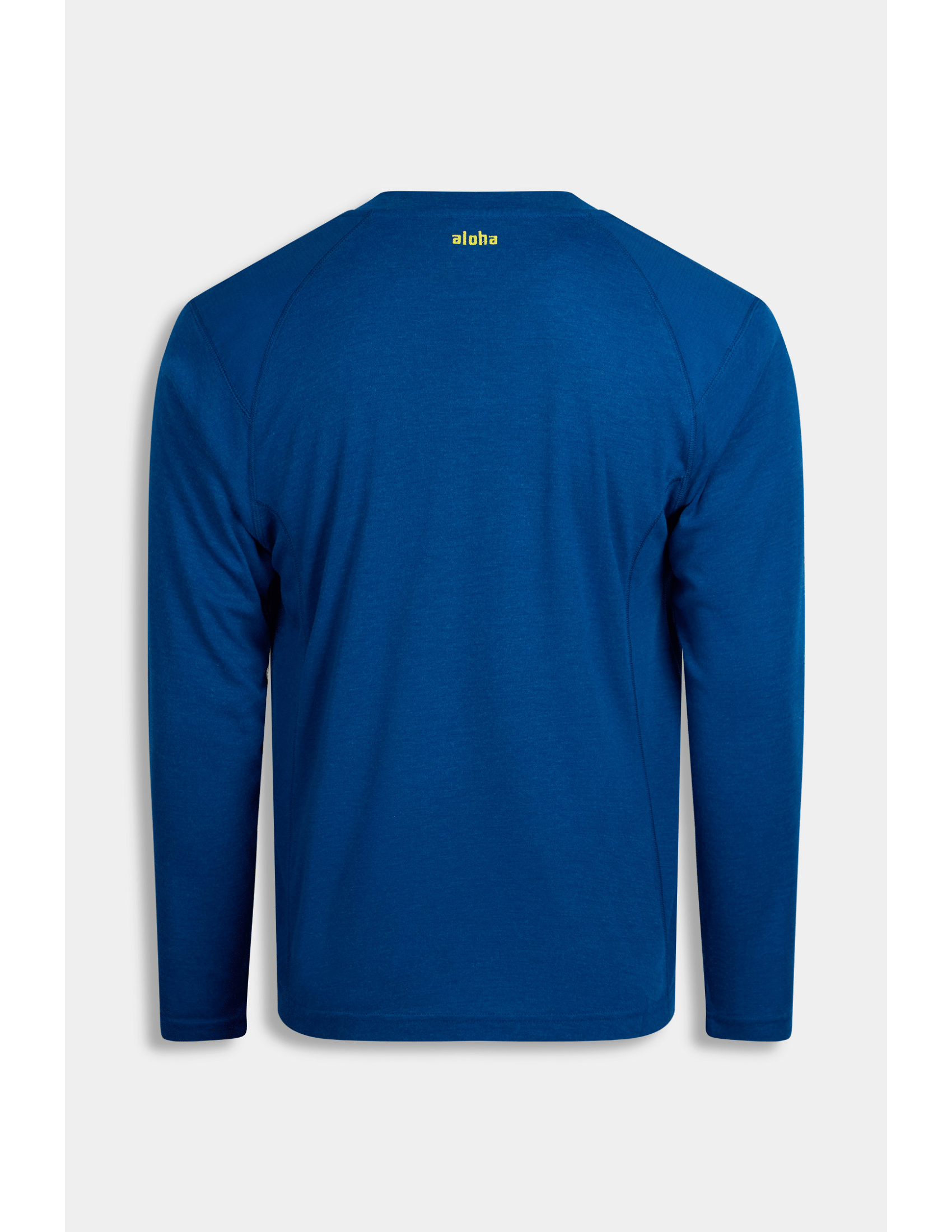 Aloha Mens 6.0 oz CAT2 FR Inherent Long Sleeve Raglan Henley Shirt - Royal Blue - IH-BLRH01C-SC-ROYAL-
