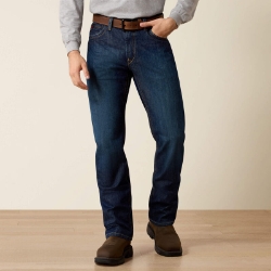 Ariat Mens FR M4 Relaxed Basic Boot Cut Jean - Shale FR,fire,flame,resistant,retardant,men,boy,mens,boys,pant,pants,jean,jeans,work,blue,denim