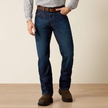 Ariat Mens FR M4 Relaxed Basic Boot Cut Jean - Shale FR,fire,flame,resistant,retardant,men,boy,mens,boys,pant,pants,jean,jeans,work,blue,denim