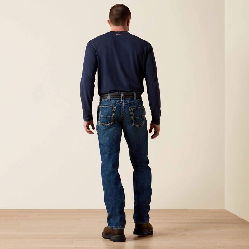 Ariat Mens FR M4 Relaxed Boundary Boot Cut Jean - Clay - 10016173-