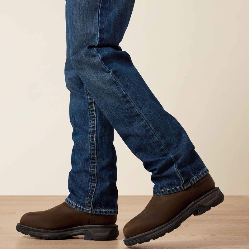 Ariat Mens FR M4 Relaxed Boundary Boot Cut Jean - Clay - 10016173-