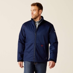 Ariat Mens FR Basic Insulated Jacket - Navy FR,fire,flame,resistant,retardant,men,mens,boy,boys,jacket,coat,hoodie,sweatshirt,sweater,zipper,zip,zip-up,dark,navy,blue,midnight,indigo,insulated,warm