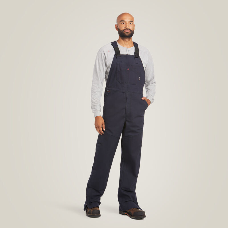 Ariat Men's FR Canvas Unlined Bib - Navy - 10034651-