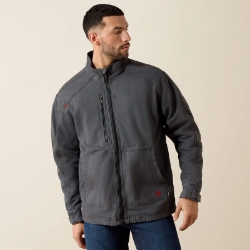 Ariat Mens FR DuraLight Cordura Canvas Field Jacket - Iron Grey FR,fire,flame,resistant,retardant,men,mens,boy,boys,jacket,coat,hoodie,sweatshirt,sweater,zipper,zip,zip-up,light,grey,gray,gunmetal,silver