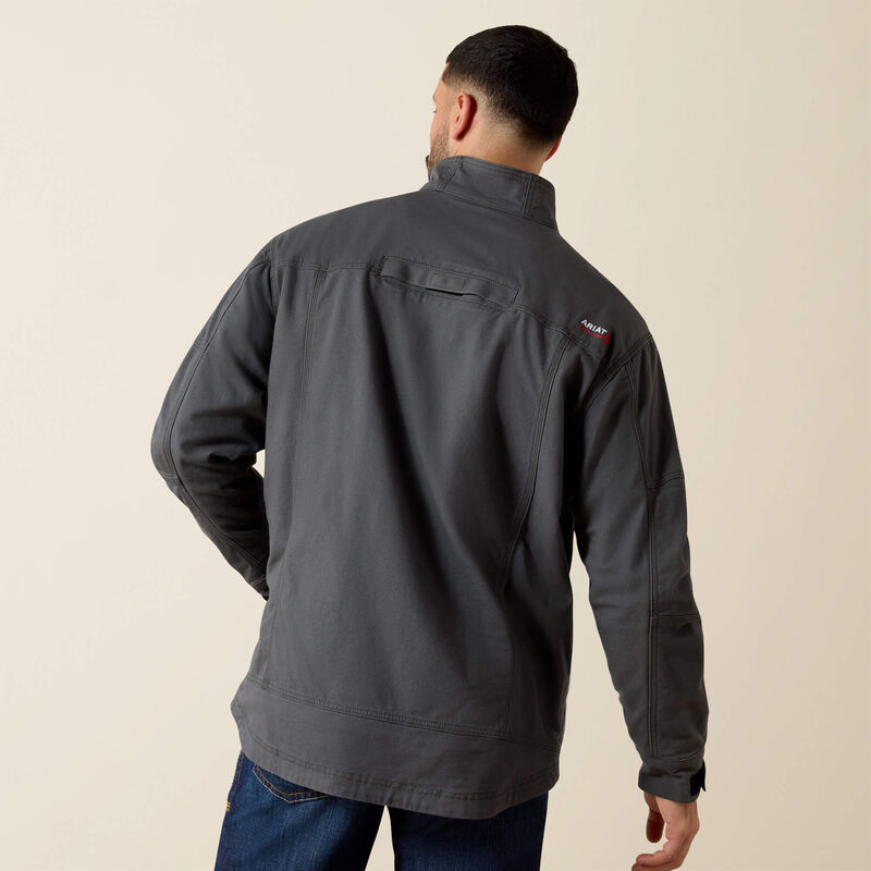 Ariat Men's FR DuraLight Cordura Canvas Field Jacket - Iron Grey - 10033193-