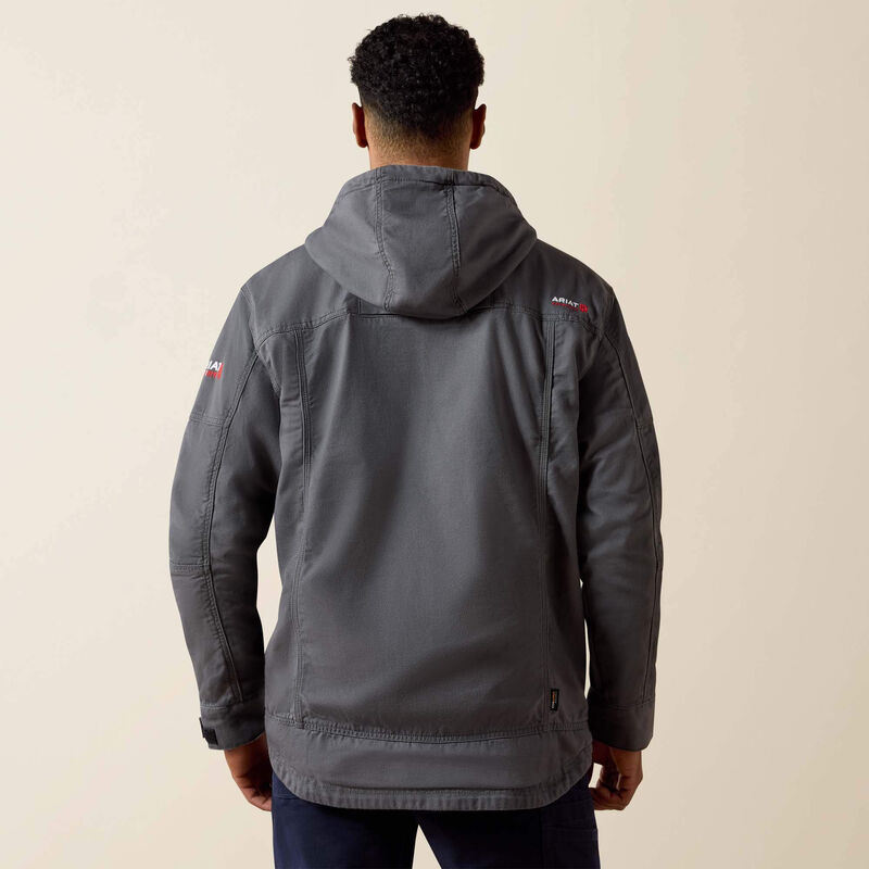 Ariat Men's FR DuraLight Cordura Canvas Jacket - Iron Grey - 10027865-