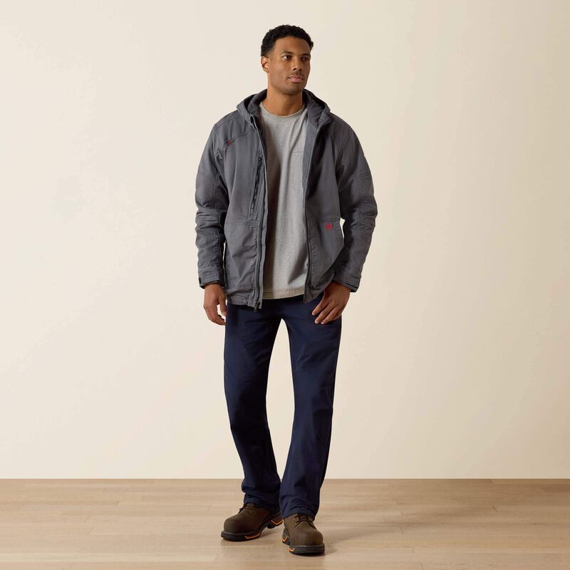 Ariat Men's FR DuraLight Cordura Canvas Jacket - Iron Grey - 10027865-