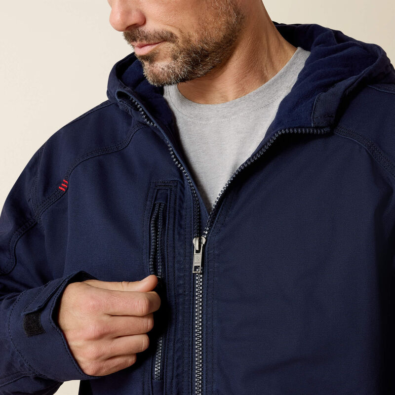 Ariat Men's FR DuraLight Cordura Canvas Jacket - Navy - 10037640-