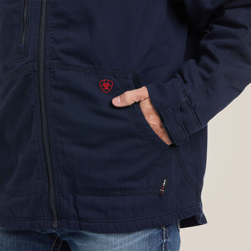Ariat Men's FR DuraLight Cordura Canvas Jacket - Navy - 10037640-