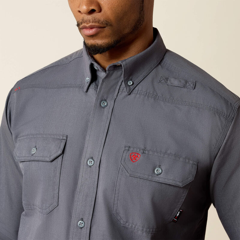 Ariat Mens FR Featherlight Work Shirt - Gunmetal - 10025429-