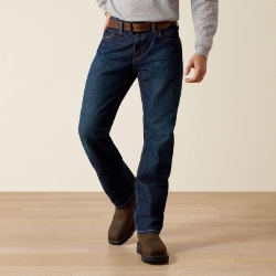 Ariat Mens FR M3 Loose Basic Stackable Straight Leg Jean - Shale fr,flame,fire,resistant,retardant,men,boy,mens,boys,pant,pants,uniform,jean,jeans,blue,denim,work