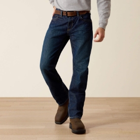 Ariat Mens FR M3 Loose Basic Stackable Straight Leg Jean - Shale