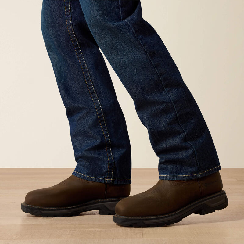 Ariat Mens FR M3 Loose Basic Stackable Straight Leg Jean - Shale - 10014450-