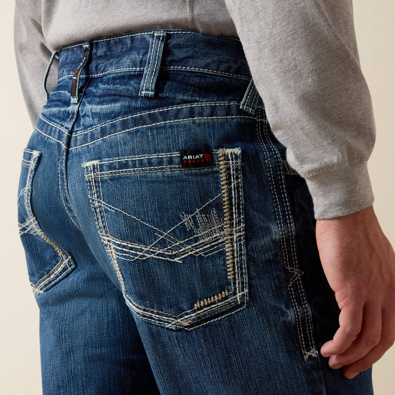 Ariat Mens FR M4 Relaxed Ridgeline Boot Cut Jean - Glacier - 10018365-