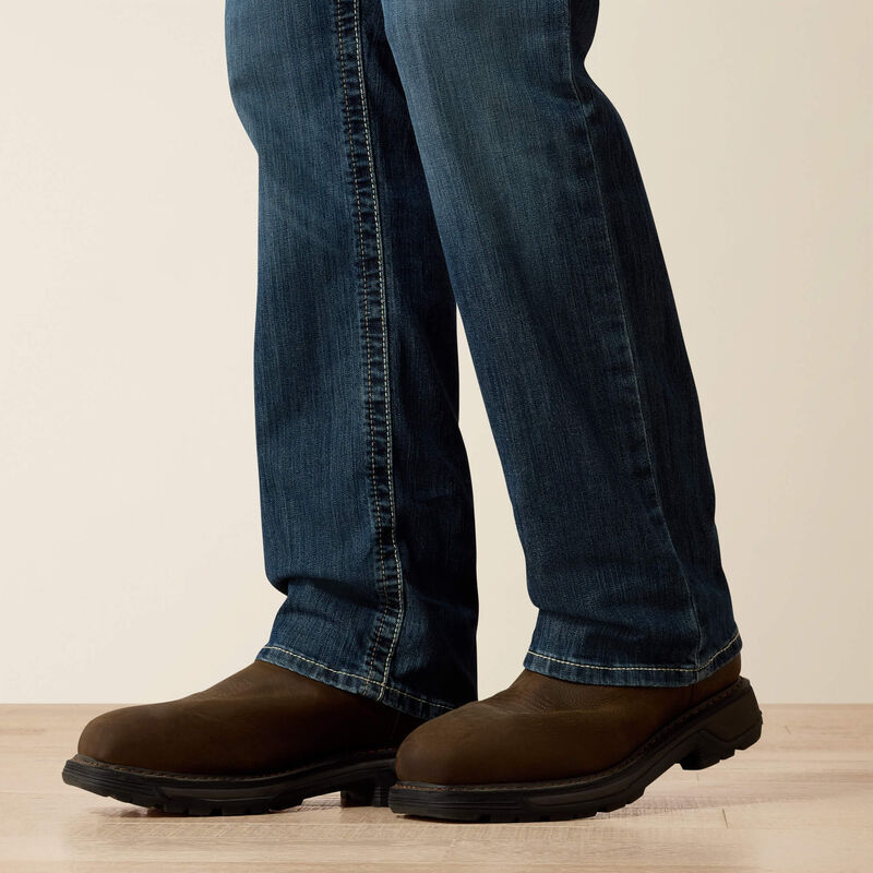 Ariat Mens FR M4 Relaxed Stretch DuraLight Boundary Boot Cut Jean - Bryce - 10023467-