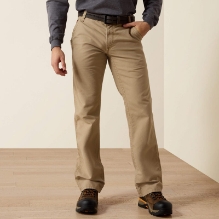 Ariat Mens FR M4 Relaxed Workhorse Boot Cut Pant - Khaki fr,flame,fire,resistant,retardant,men,boy,mens,boys,bottoms,pant,pants,jean,jeans,work,khaki,tan,beige,slacks