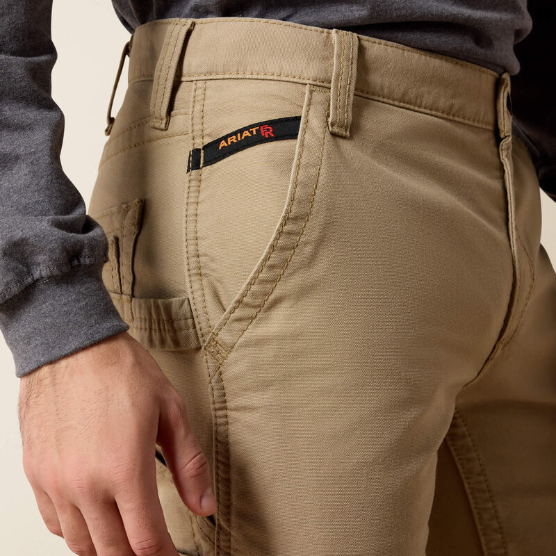 Ariat Mens FR M4 Relaxed Workhorse Boot Cut Pant - Khaki - 10017227-