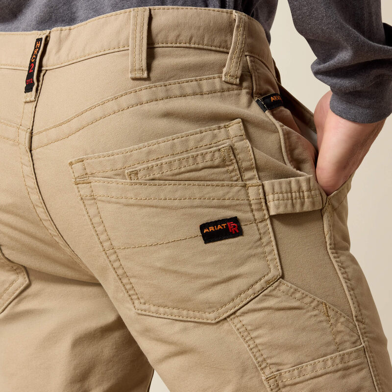 Ariat Mens FR M4 Relaxed Workhorse Boot Cut Pant - Khaki - 10017227-