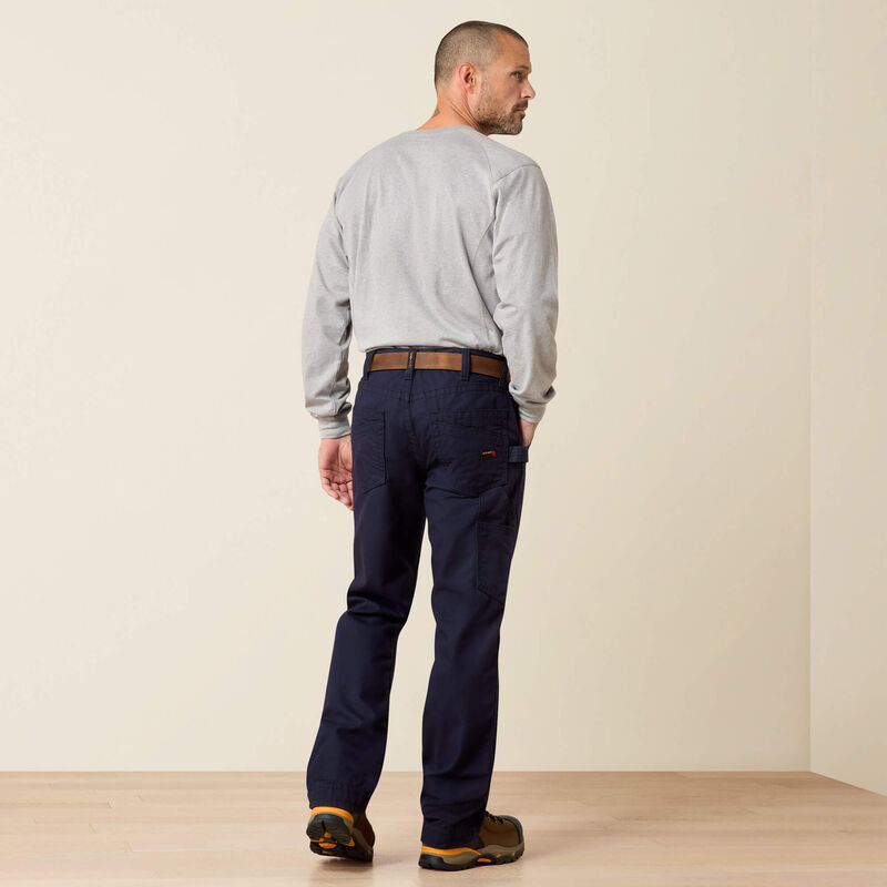 Ariat Mens FR M4 Relaxed Workhorse Boot Cut Pant - Navy - 10019623-