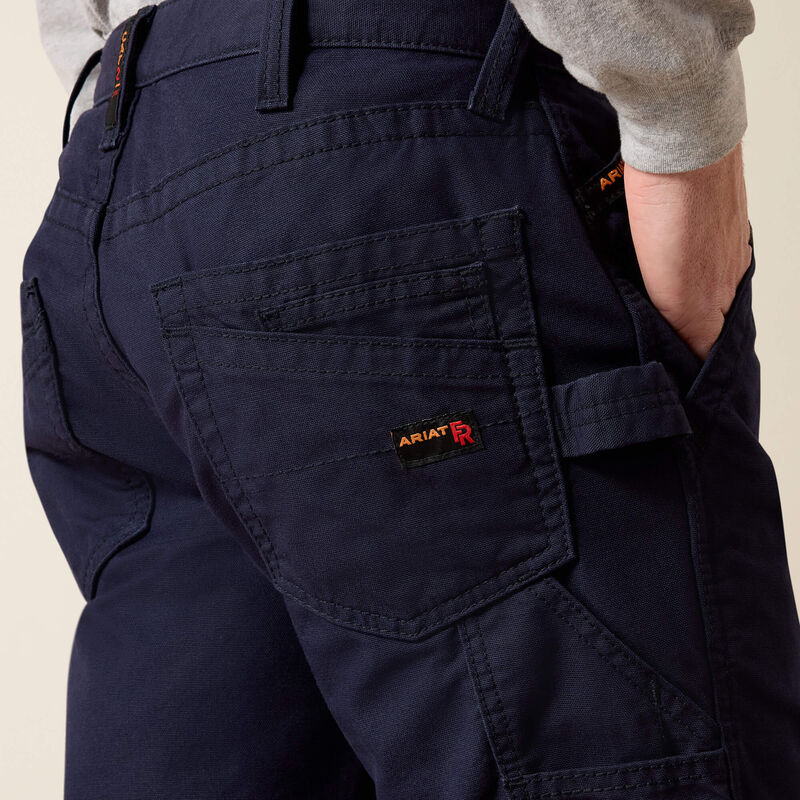 Ariat Mens FR M4 Relaxed Workhorse Boot Cut Pant - Navy - 10019623-