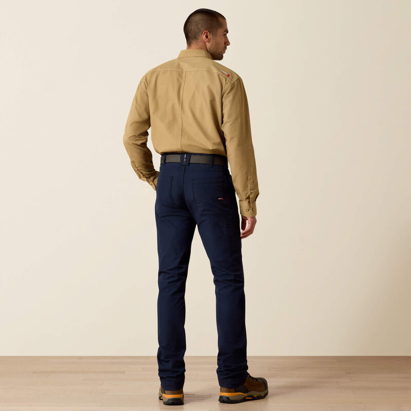 Ariat Mens FR M5 DuraLight Ripstop Stackable Straight Leg Pant - Navy - 10039284-