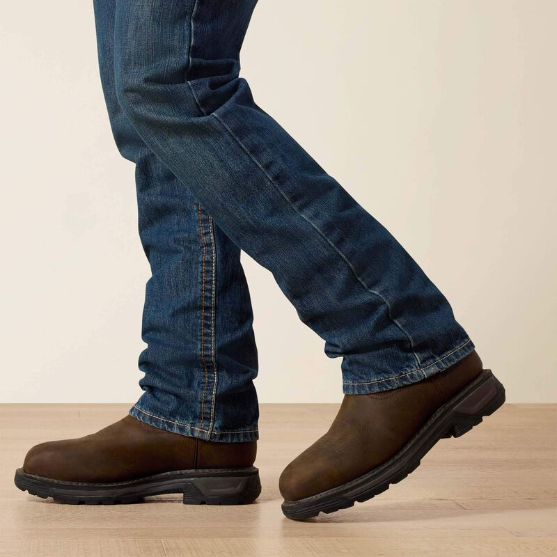 Ariat Mens FR M5 Straight Basic Stackable Straight Leg Jean - Clay - 10015160-