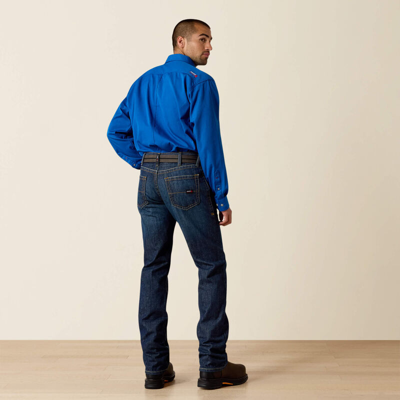 Ariat Mens FR M5 Straight Basic Stackable Straight Leg Jean - Shale - 10015166-