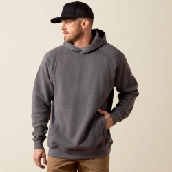 Ariat Mens FR Rev Pullover Hoodie - Charcoal Heather men,mens,boy,boys,jacket,coat,hoodie,sweatshirt,sweater,dark,grey,gray,black,pull