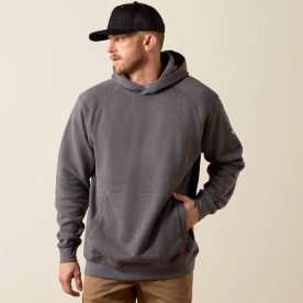 Ariat Men's FR Rev Pullover Hoodie - Charcoal Heather