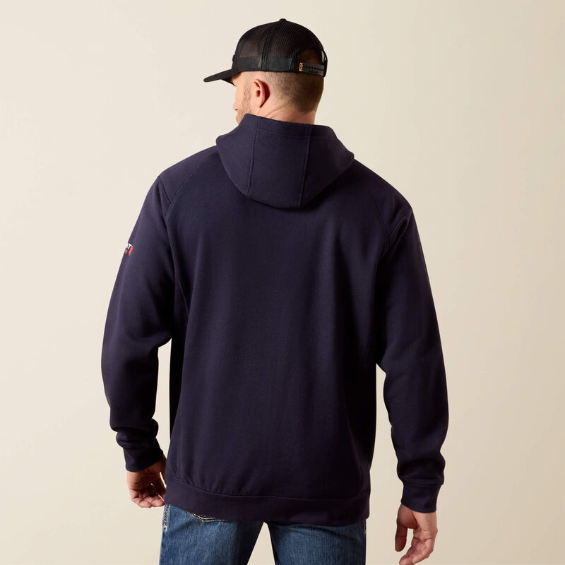 Ariat Mens FR Rev Pullover Hoodie - Navy - 10032830-