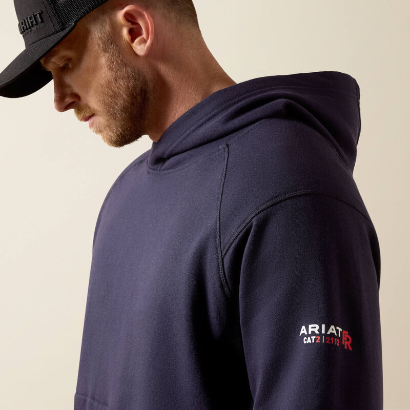 Ariat Mens FR Rev Pullover Hoodie - Navy - 10032830-