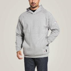 Ariat Mens FR Rev Pullover Hoodie - Silver Fox Heather men,mens,boy,boys,jacket,coat,hoodie,sweatshirt,sweater,light,grey,gray,gunmetal,silver,iron