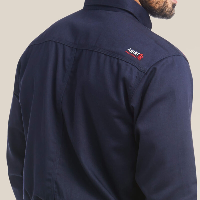 Ariat Mens FR Solid Work Shirt - Navy - 10018816-