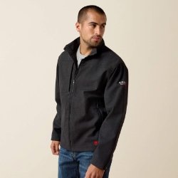 Ariat Mens FR Vernon Jacket - Black men,mens,boy,boys,jacket,coat,hoodie,sweatshirt,sweater,zipper,zip,zip-up,black,dark,fr,fire,flame,resistant,retardant,cold,weather,winterwear,outerwear