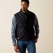 Ariat Mens FR Workhorse Insulated Vest - Black men,mens,boy,boys,jacket,coat,vest,sweatshirt,sweater,zipper,zip,zip-up,black,dark,winterwear,outerwear,liner,fr,fire,flame,resistant,retardant