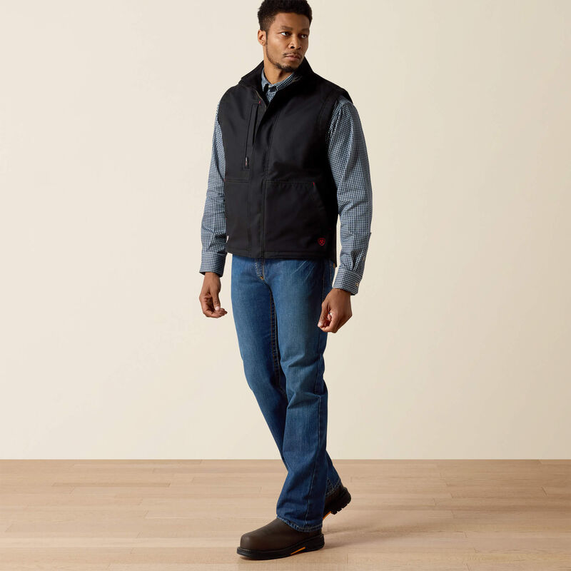 Ariat Men's FR Workhorse Insulated Vest - Black - 10024030-