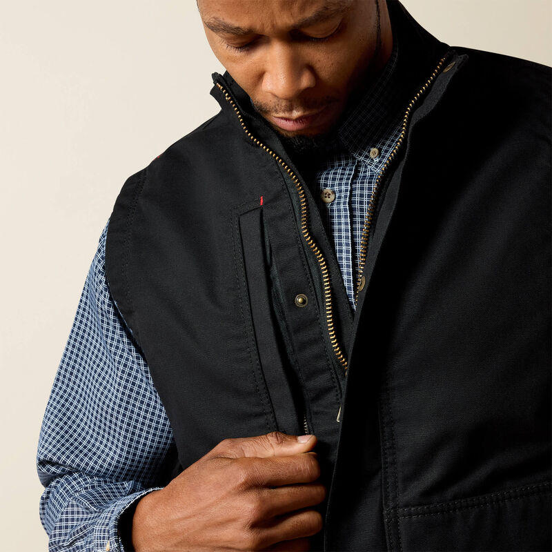 Ariat Men's FR Workhorse Insulated Vest - Black - 10024030-