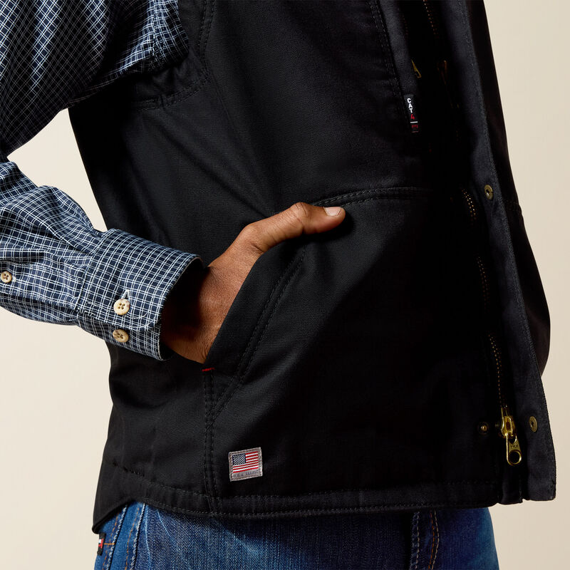 Ariat Men's FR Workhorse Insulated Vest - Black - 10024030-