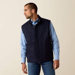 Ariat Mens FR Workhorse Insulated Vest - Navy 