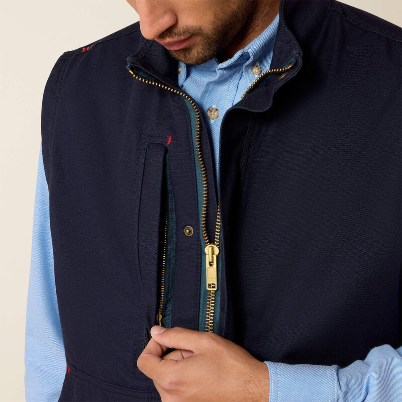 Ariat Men's FR Workhorse Insulated Vest - Navy - 10032957-