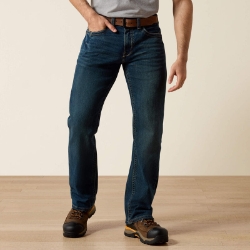 Ariat Mens Rebar M4 Relaxed DuraStretch Edge Boot Cut Jean - Bodie men,boy,mens,boys,pant,pants,jean,jeans,work,blue,denim