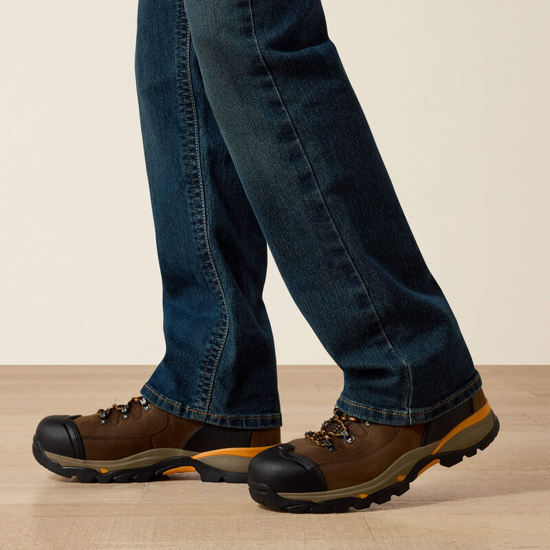 Ariat Men's Rebar M4 Relaxed DuraStretch Edge Boot Cut Jean - Bodie - 10016220-