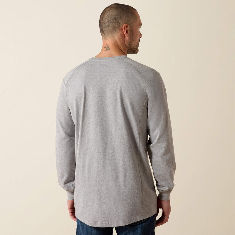 Ariat Mens FR Air Crew T-Shirt - Silver Fox Heather - 10022329-