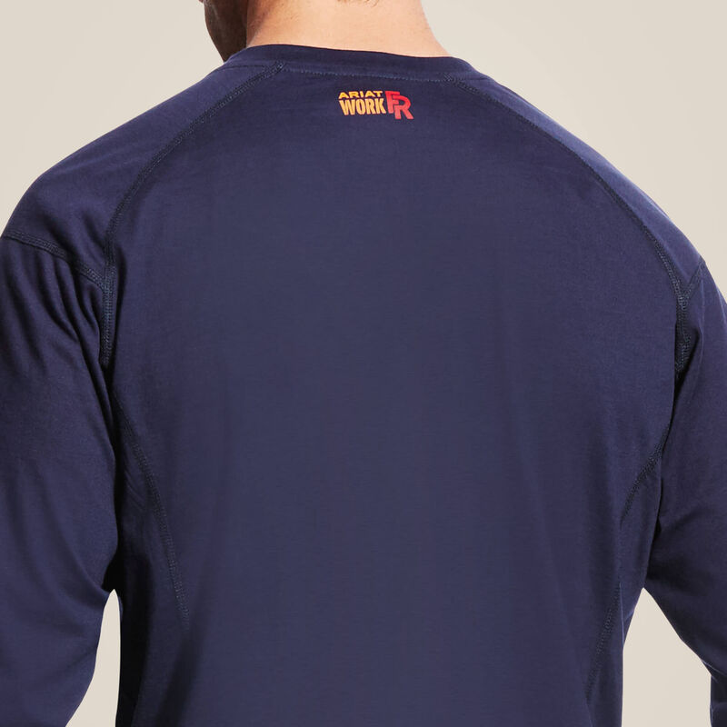 Ariat Mens FR Air Henley - Navy - 10022597-