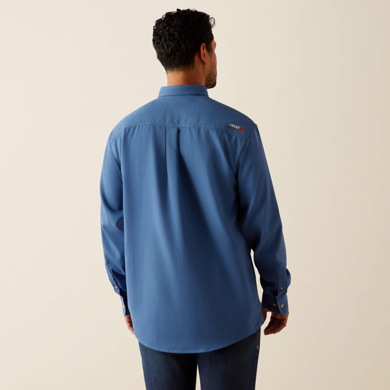 Ariat Mens FR Air Inherent Work Shirt - Medium Blue - 10055218-