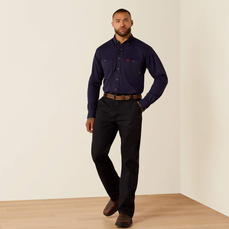 Ariat Mens FR Airified Work Shirt - Navy - 10071325-