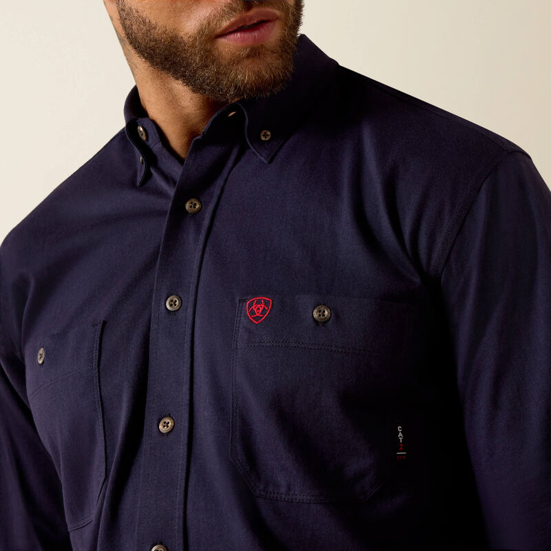 Ariat Mens FR Airified Work Shirt - Navy - 10071325-