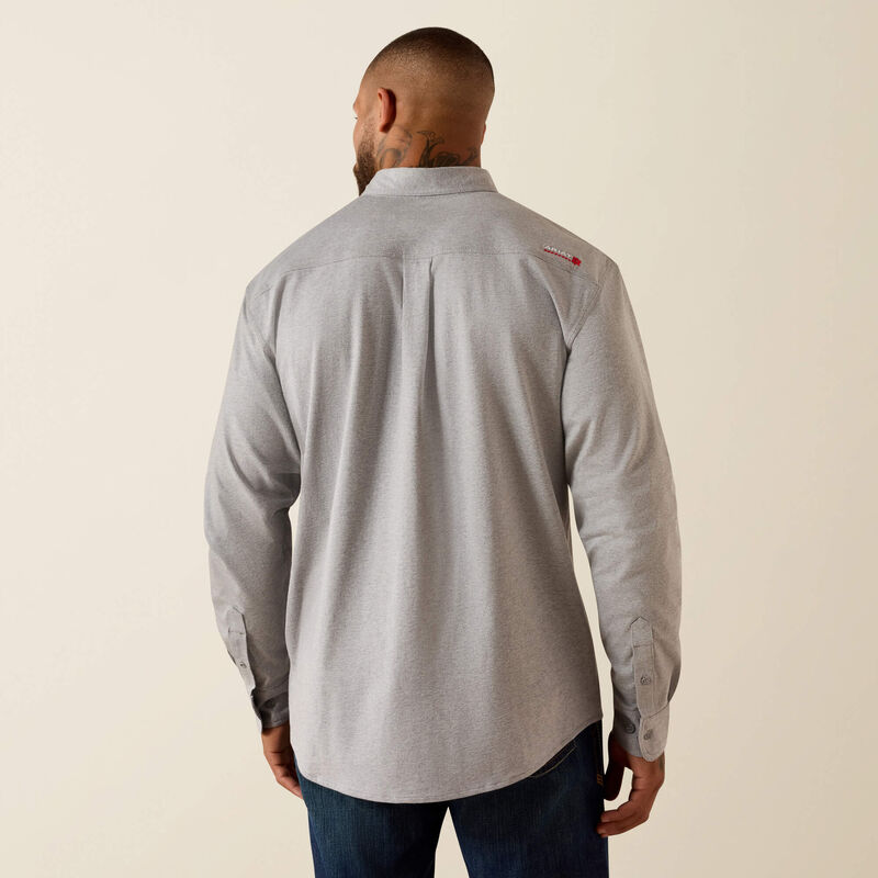 Ariat Mens FR Airified Work Shirt - Silver Fox - 10071327-