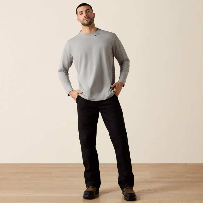 Ariat Mens FR Baselayer T-Shirt - Silver Fox - 10033209-