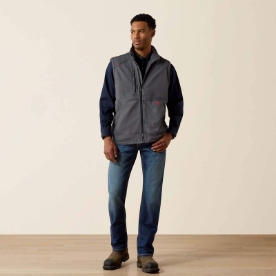 Ariat Mens FR DuraLight Cordura Canvas Vest - Iron Grey